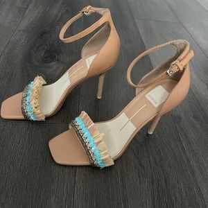 NEW Dolce Vita Heel Sandals, Nude Size 8